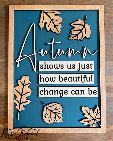 DIY Autumn Sign - Rustic Orchard Home