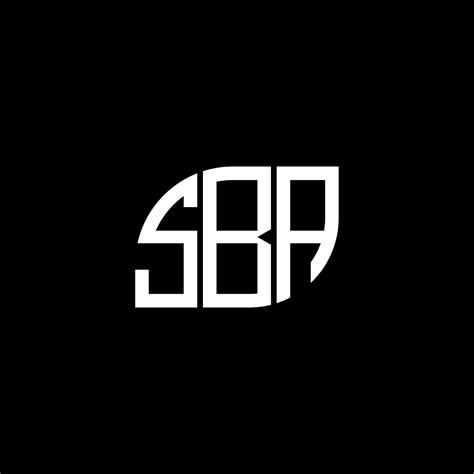 . SBA letter design.SBA letter logo design on black background. SBA ...