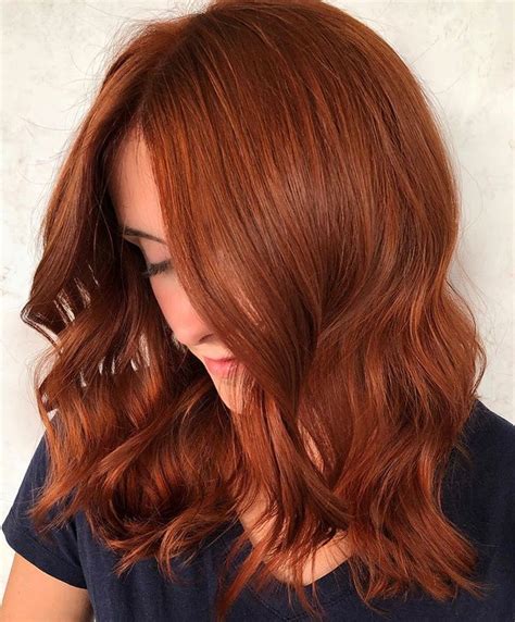 Burnt Sienna ☄️ . THIS!!! This client went from blonde to this copper ...