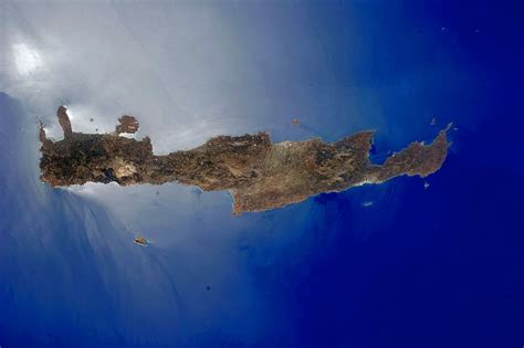 HD wallpaper: Satellite Image of Crete, photo, greece, island, public domain | Wallpaper Flare