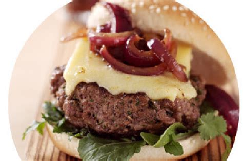 Homemade Burgers with Red Onion Relish