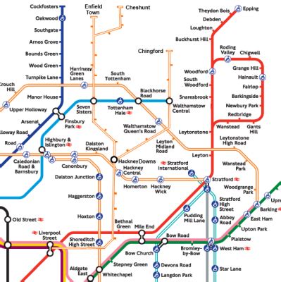 Tube Map Tottenham Hale