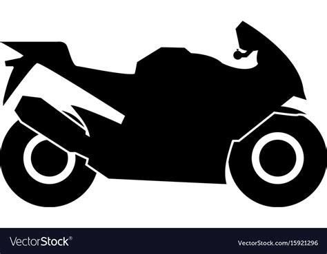 Motorcycle black color icon Royalty Free Vector Image