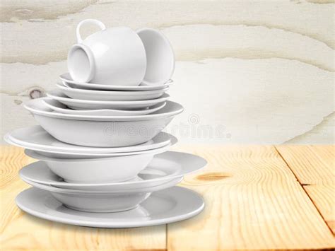 Dishware stock image. Image of plate, life, clean, stack - 113329193