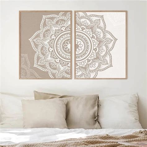 Mandala Wall Art Prints Zen Wall Art Mandala Wall Art | Etsy