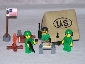 Lego WW2 U.S. Army Base Camp Playset w/ 3 Minifigs | eBay