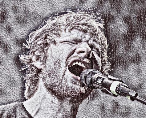 Ed Sheeran Drawing Drawing by Pd