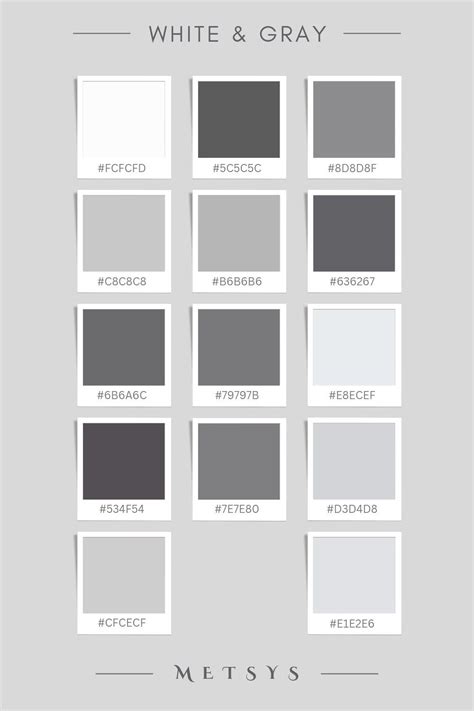 Silver Color Palette, Grey Color Palette, Brand Color Palette, Gray Color, Charcoal Color Pallet ...