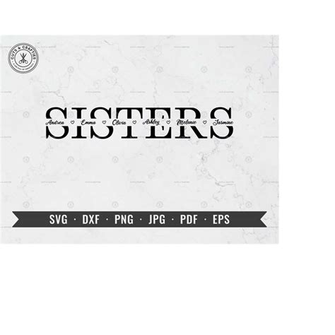 Sisters svg, Sibling svg, Sisters Split Monogram svg, Family - Inspire ...