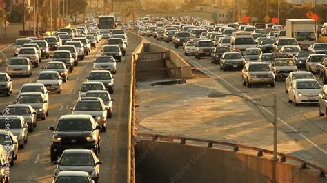 Highway Freeway Traffic Jam Los Angeles Stock Video | Adobe Stock