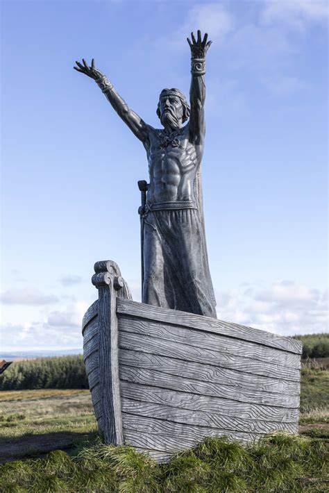 Manannán Mac Lir - statue of the Celtic sea god at Gortmor… | Flickr