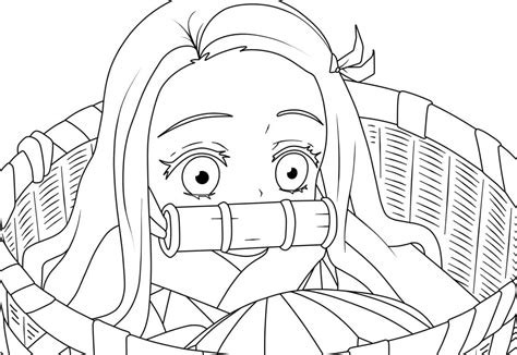 Nezuko Coloring Pages - Free Printable Coloring Pages for Kids