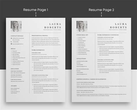 Canva resume templates - minestamp