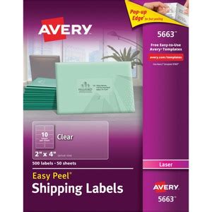 Avery Shipping Labels - Sure Feed - AVE5663 - Shoplet.com
