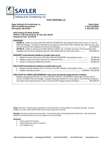 Air Conditioning Installation Agreement Template | HQ Printable Documents