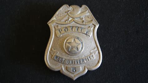 First Police badge issued, Texas City of West University | Collectors ...