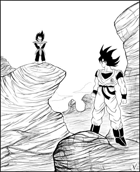 Goku vs Vegeta 2 Manga v. by brolysupasayajin3 on DeviantArt