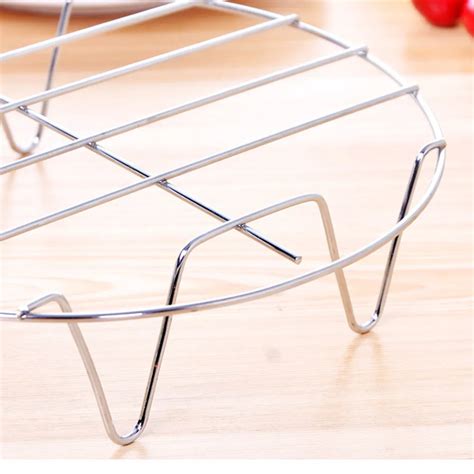 Cooking Rack Round 304 Stainless Steel Baking and Cooling Steaming Rack Wire Stand Cookware Fit ...