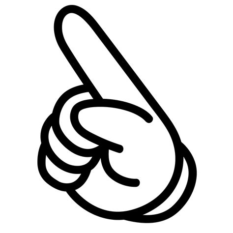 A Finger Pointing Right Clipart Design Vector Right Clipart Design ...