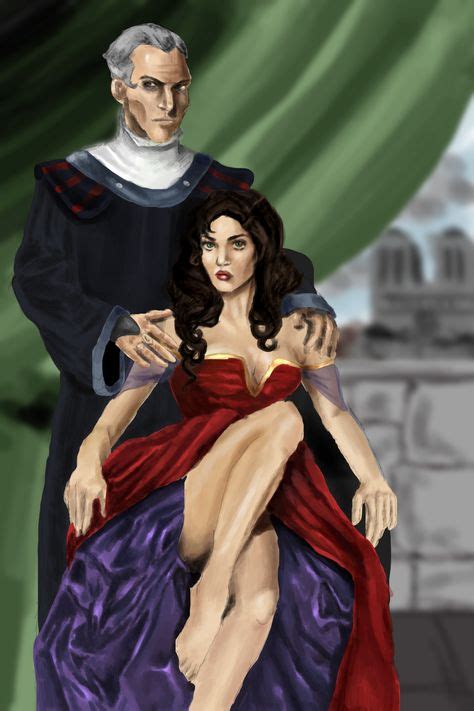 Esmeralda and Frollo by Mize-meow.deviantart.com on @deviantART