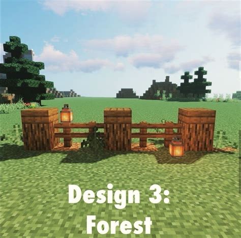 Minecraft Fence Gate Designs - Minecraft