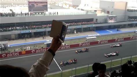 F1 Buddh International Circuit startup from the Main Grand Stand - YouTube