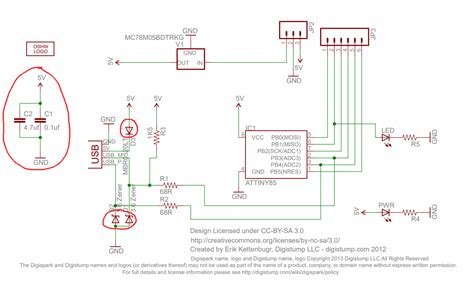 Schematics – What Is the Point of These Components on the Digispark ATtiny85 Schematic ...