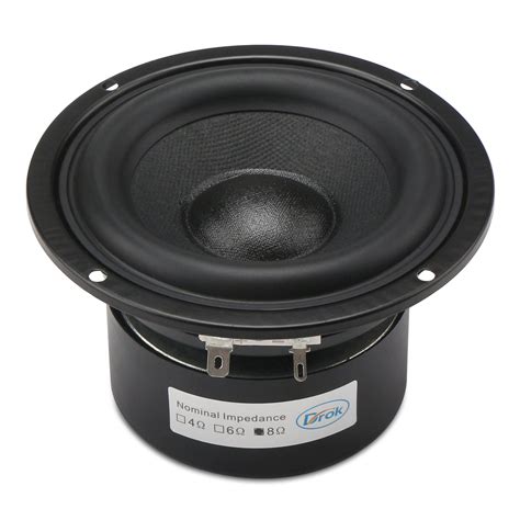 Woofer Speaker 4-inch 8 ohms Antimagnetic Loudspeaker 40W Audio Speaker ...