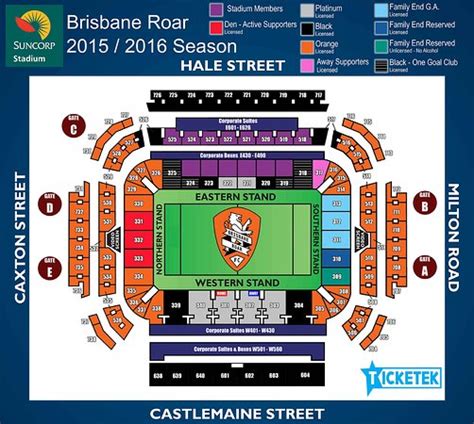 Suncorp Stadium Seating Map – Map Of The World