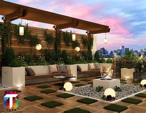 20 Modern Terrace Garden Design Ideas for Home 2024 | Roof garden ...