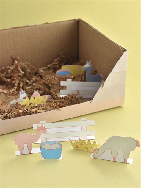 Printable Alpaca Farm Diorama Playset ⋆ Handmade Charlotte