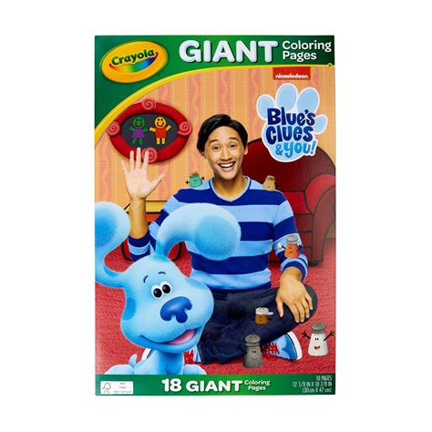 Crayola Giant Coloring Book Featuring Blue's Clues, School Supplies, Beginner Child, 18 Pages ...