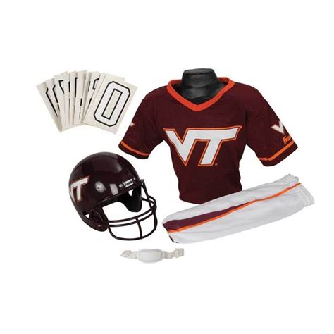 Shop Franklin Sports Youth Virginia Tech Football Uniform Set - Free ...