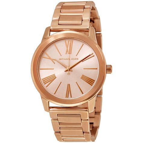 Michael Kors Hartman Rose Gold-Tone Stainless Steel Ladies Watch MK3491 ...