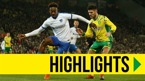 FA CUP HIGHLIGHTS - Norwich City 0-1 Portsmouth - YouTube