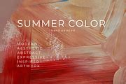 Summer abstract modern artwork