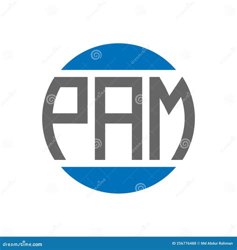 PAM Letter Logo Design on White Background. PAM Creative Initials ...