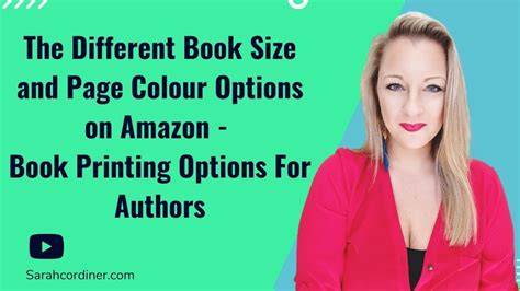 The Different Book Size and Page Colour Options on Amazon - Book Printing Options For Authors ...