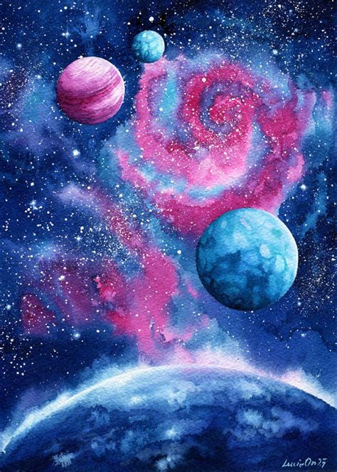 Blue Galaxy by LucieOn on DeviantArt