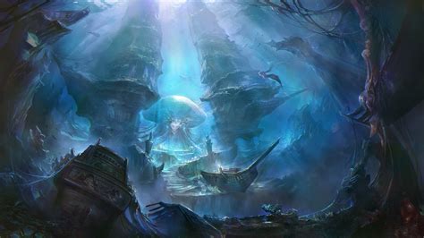 Realm of the Mermaid Goddess Full HD Wallpaper and Background Image ...