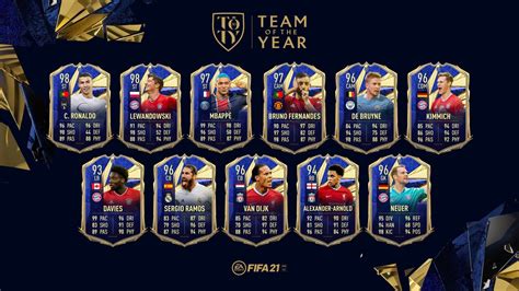 FIFA 21: todos los titulares del TOTY están disponibles en sobres por ...