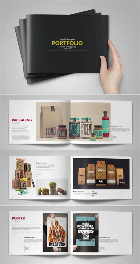 Graphic Designer Portfolio Brochure Template | Graphic designer portfolio, Portfolio design ...