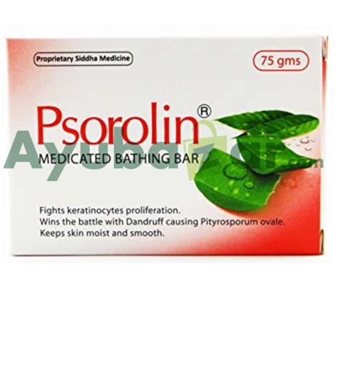 Dr. JRK’s Psorolin Medicated Bathing Bar 75Gm - Ayubazar