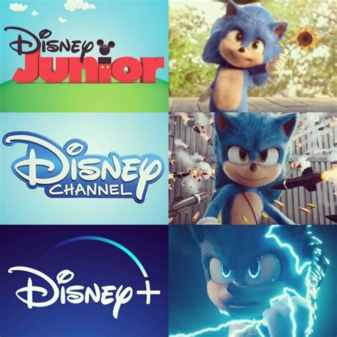 Ms. Jean🌹 on Instagram: “Baby Sonic = Disney Junior Normal Sonic = Disney channel Lighting Sonic ...