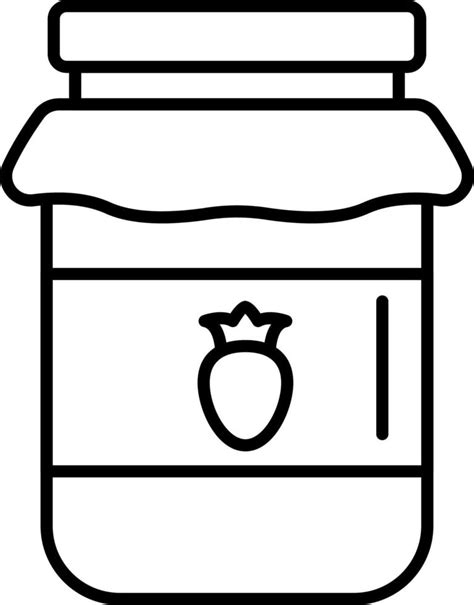 Jam jar line icon. linear style sign for mobile concept and web design. Glass jar jam outline ...