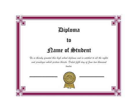 30 Real & Fake Diploma Templates (High school, College, Homeschool)