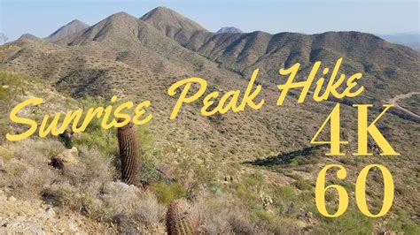 Sunrise Peak Trail - McDowell Mountains Hike - 4K60 - YouTube