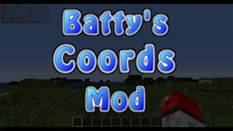 Batty's Coordinates Mod Spotlight [Minecraft] - YouTube