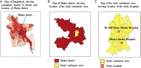 Bangladesh Population Distribution Map