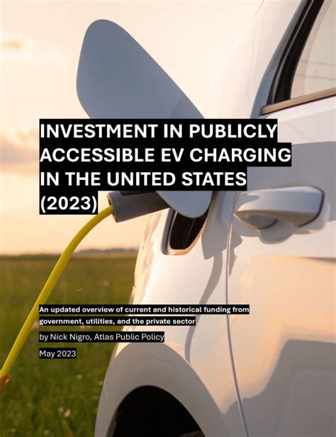 Investment in Publicly Accessible EV Charging in the United States ...